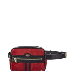 Gucci Ophidia Small Suede & Leather Belt Bag